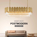 Nordic living room ceiling lamp American industrial chandelier tassel villa ceiling lamp living room crystal lamp